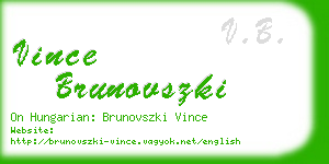 vince brunovszki business card